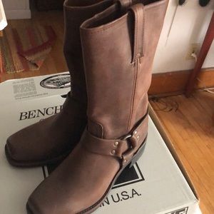 Frye harness 12 g gauge brown leather boots